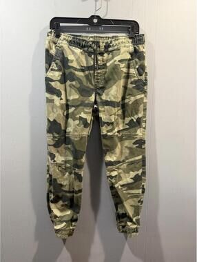 Kids Boys Wonder Nation Camouflage Pants Size Large 10-12 Multicolor